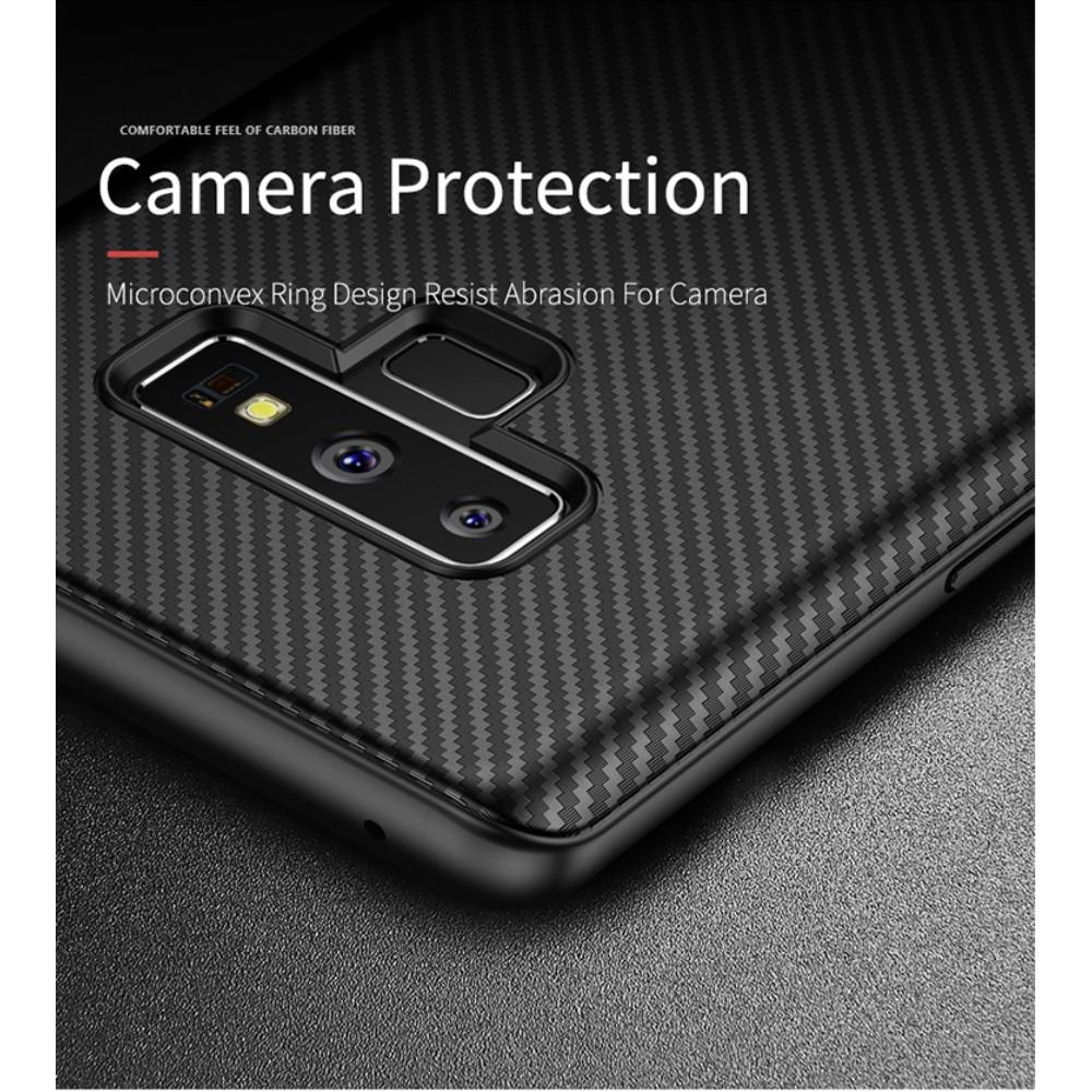 IPAKY TPU Case für SAMSUNG GALAXY NOTE 9 Carbon Fiber Muster Texture Hülle Cover