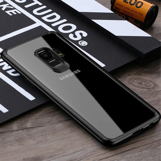 IPAKY TPU Gel Case für Samsung Galaxy S9 G960 Frame elastisch Transparent