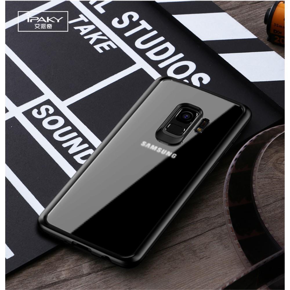IPAKY TPU Gel Case für Samsung Galaxy S9 G960 Frame elastisch Transparent
