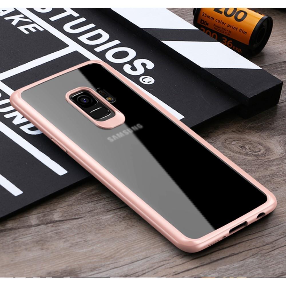 IPAKY TPU Gel Case für Samsung Galaxy S9 G960 Frame elastisch Transparent