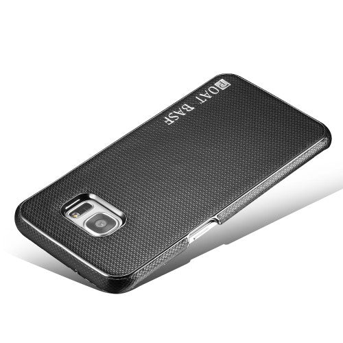 OATSBASF Hard Case für Samsung Galaxy S7 Edge G935 Echt Leder Diamand Textur