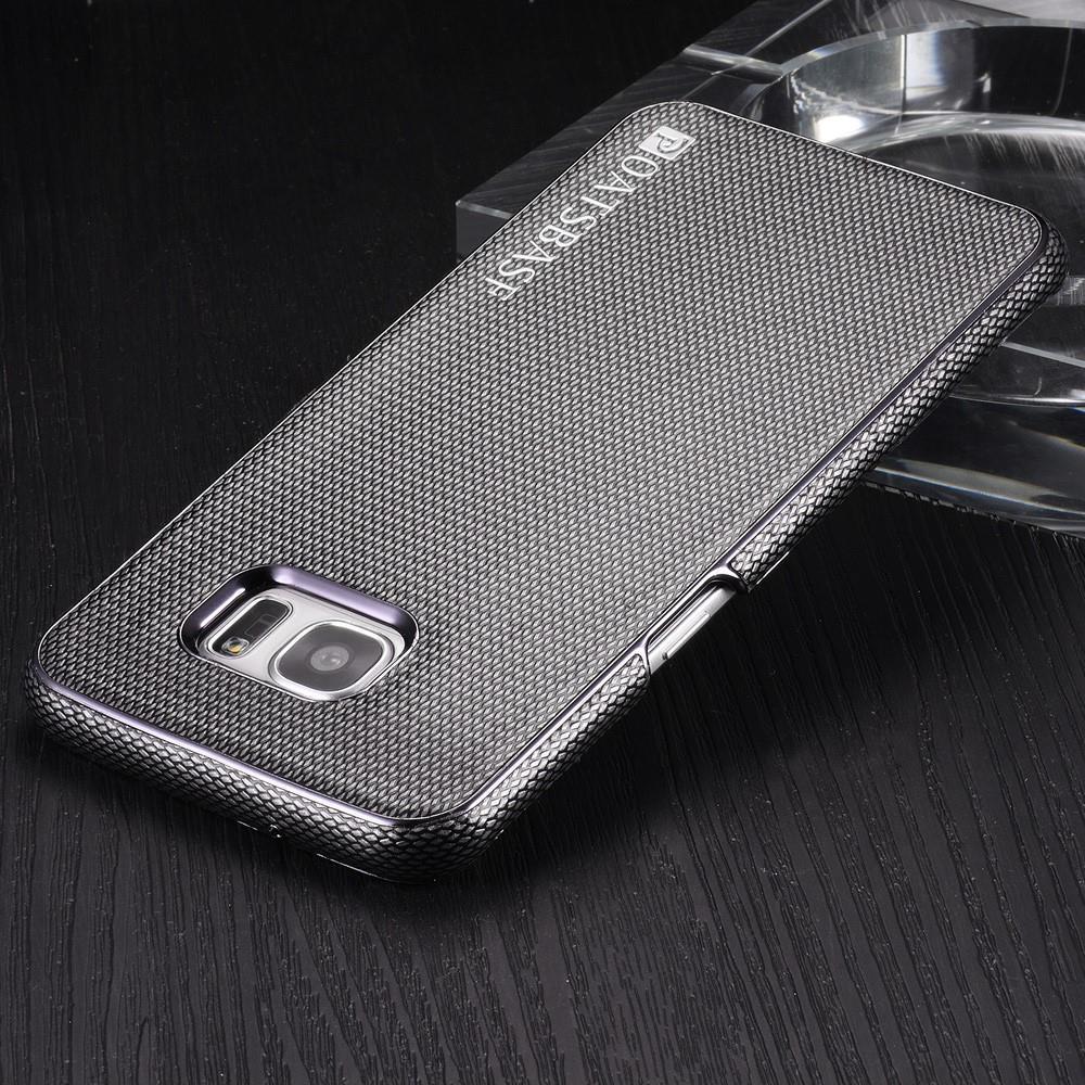 OATSBASF Hard Case für Samsung Galaxy S7 Edge G935 Echt Leder Diamand Textur