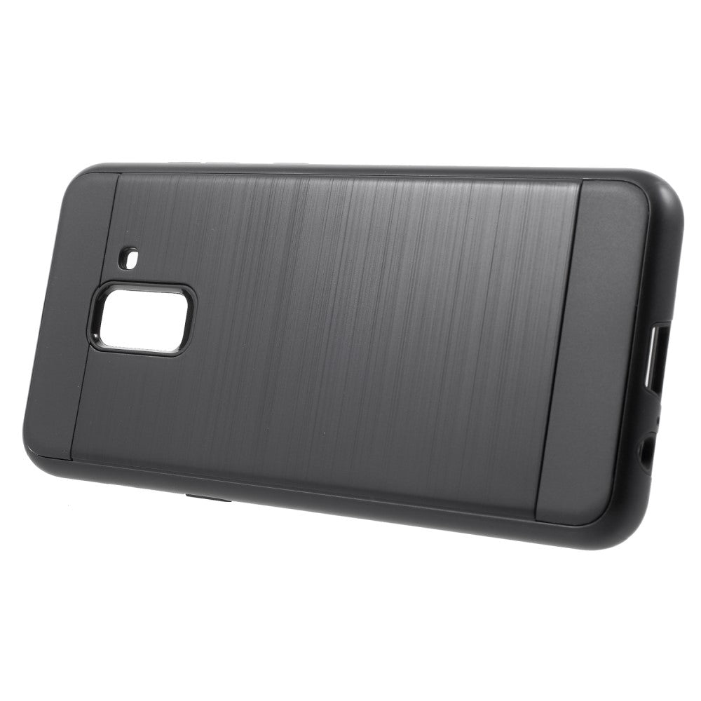 Samsung Galaxy A8 (2018) PC TPU Hybrid Case Brushed Skin