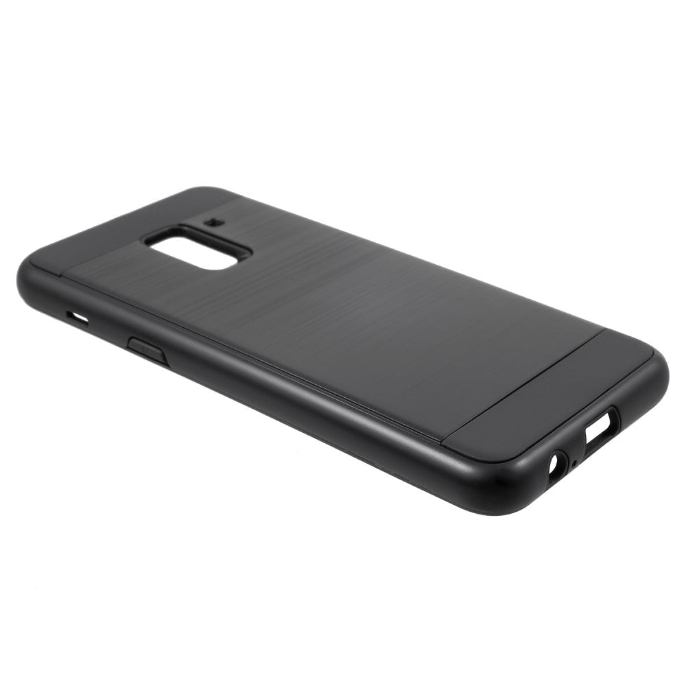 Samsung Galaxy A8 (2018) PC TPU Hybrid Case Brushed Skin