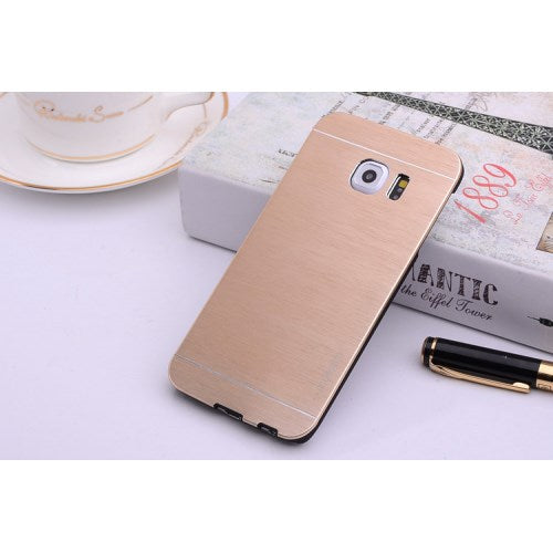 Motomo Hard Case für Samsung Galaxy S6 Edge G925 Aluminium Brushed