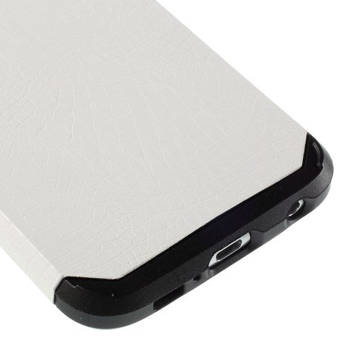 Samsung Galaxy S6 G920 TPU Hybrid Case Croco Muster Design