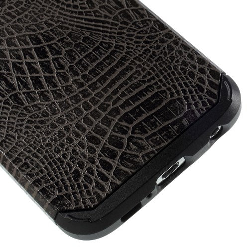 Samsung Galaxy S6 G920 TPU Hybrid Case Croco Muster Design