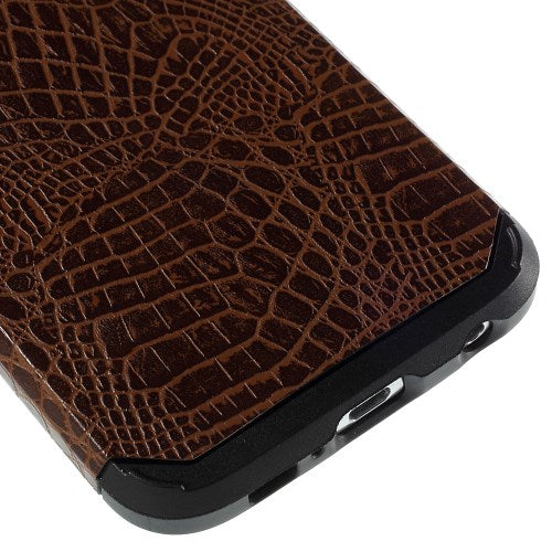 Samsung Galaxy S6 G920 TPU Hybrid Case Croco Muster Design