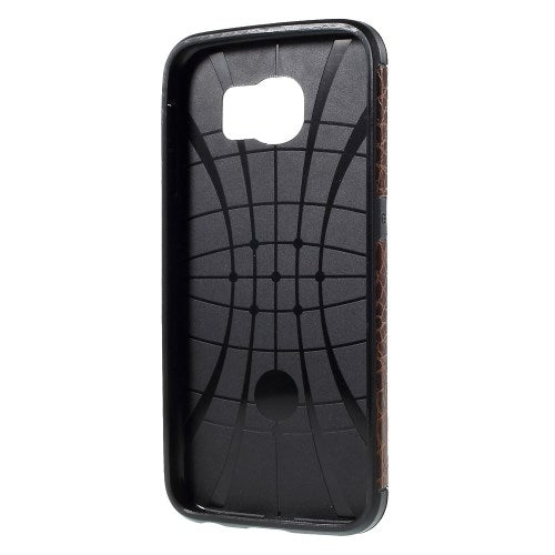Samsung Galaxy S6 G920 TPU Hybrid Case Croco Muster Design