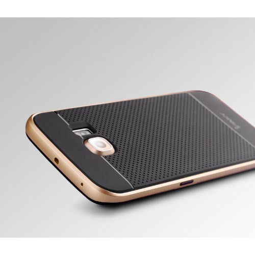 IPAKY TPU Case für Samsung Galaxy S6 Edge G925 Hybrid PC Frame