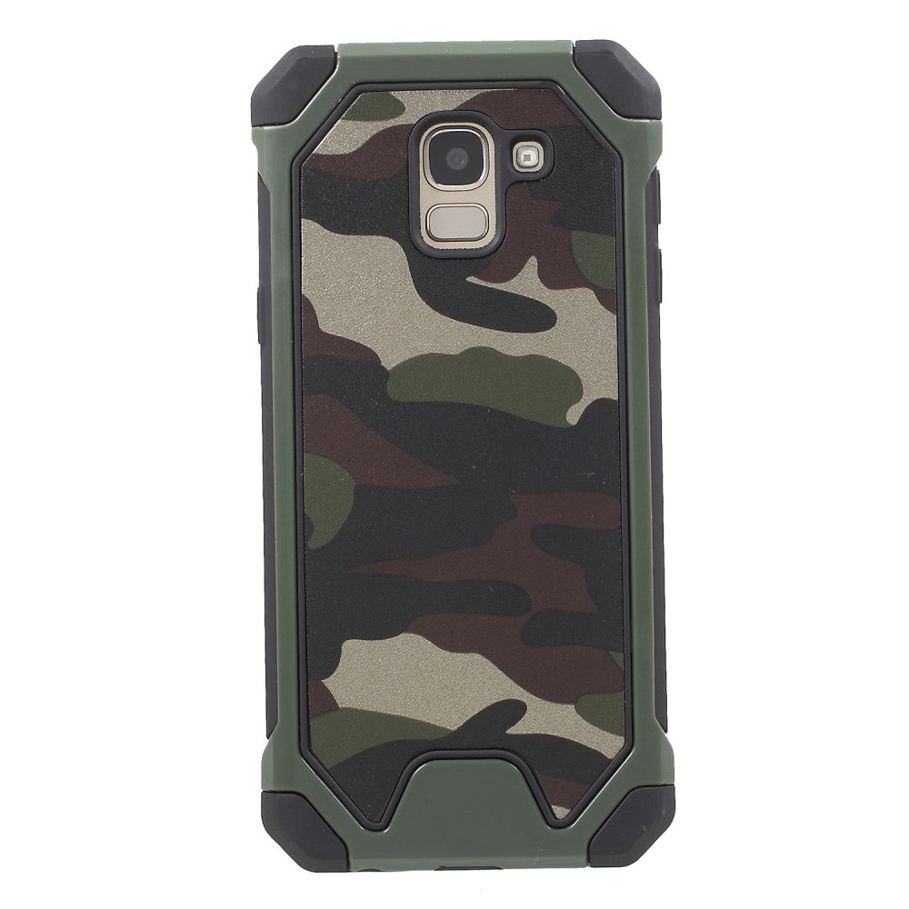 Outdoor Case für Samsung Galaxy J6 (2018) TPU Hybrid Camouflage