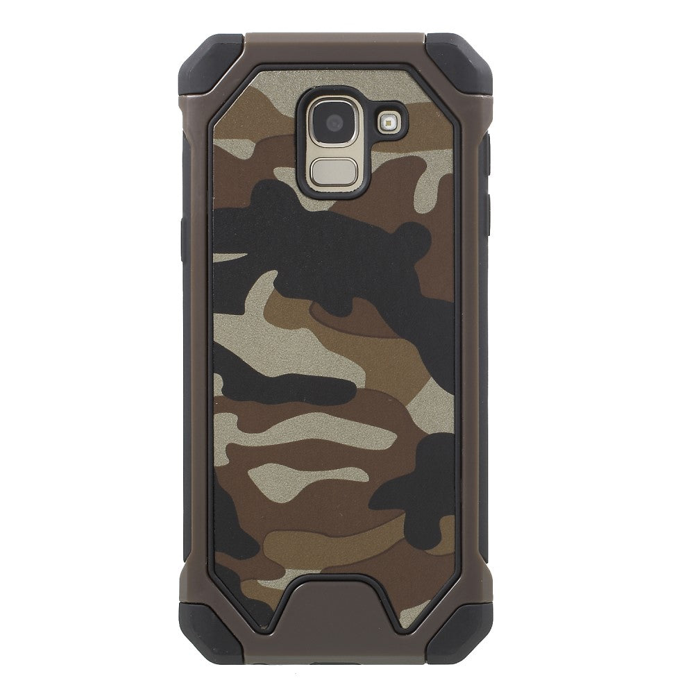 Outdoor Case für Samsung Galaxy J6 (2018) TPU Hybrid Camouflage