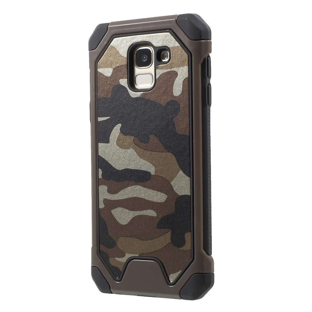 Outdoor Case für Samsung Galaxy J6 (2018) TPU Hybrid Camouflage