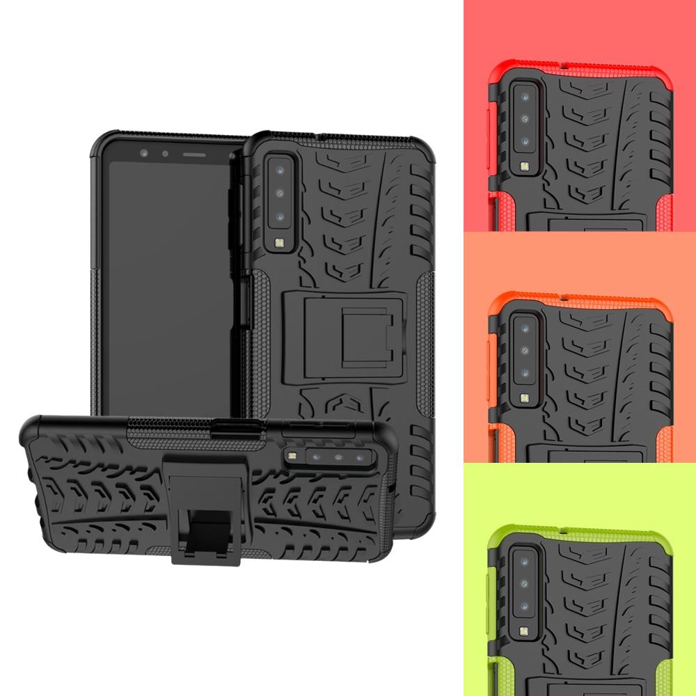 Outdoor Case für Samsung Galaxy A7 (2018) Tire Rutschfest Kickstand