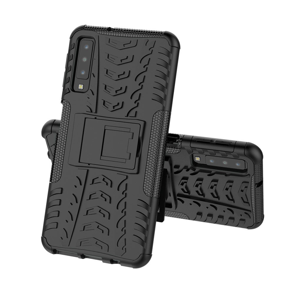 Outdoor Case für Samsung Galaxy A7 (2018) Tire Rutschfest Kickstand
