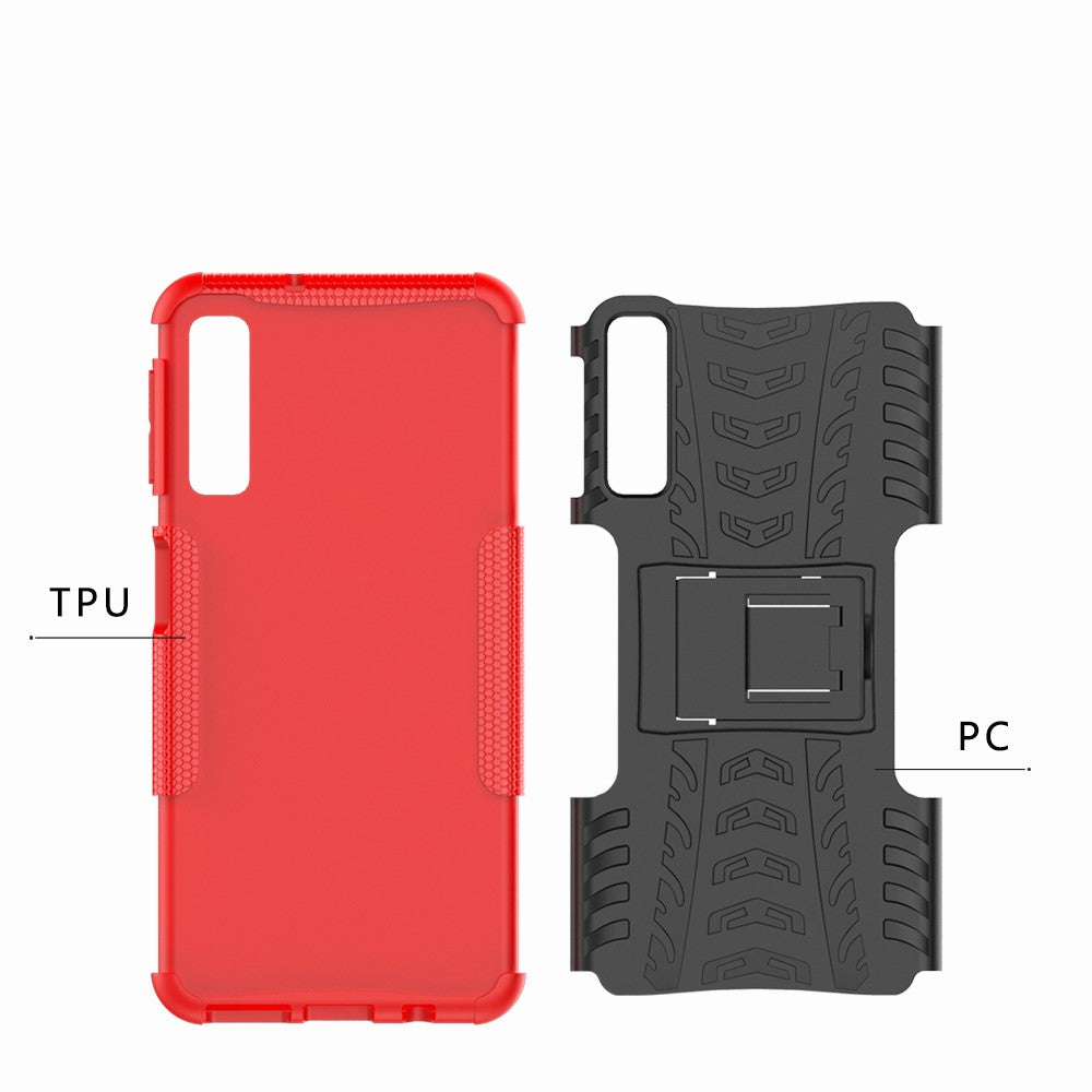 Outdoor Case für Samsung Galaxy A7 (2018) Tire Rutschfest Kickstand