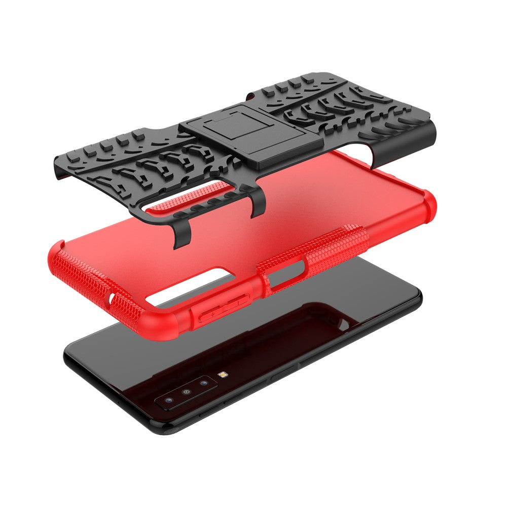 Outdoor Case für Samsung Galaxy A7 (2018) Tire Rutschfest Kickstand