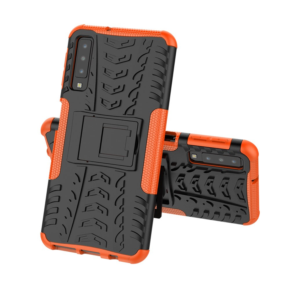 Outdoor Case für Samsung Galaxy A7 (2018) Tire Rutschfest Kickstand