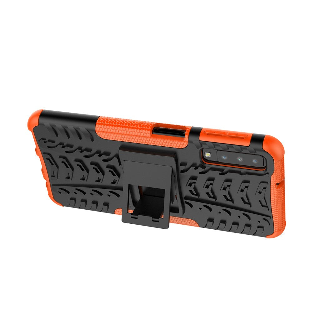 Outdoor Case für Samsung Galaxy A7 (2018) Tire Rutschfest Kickstand