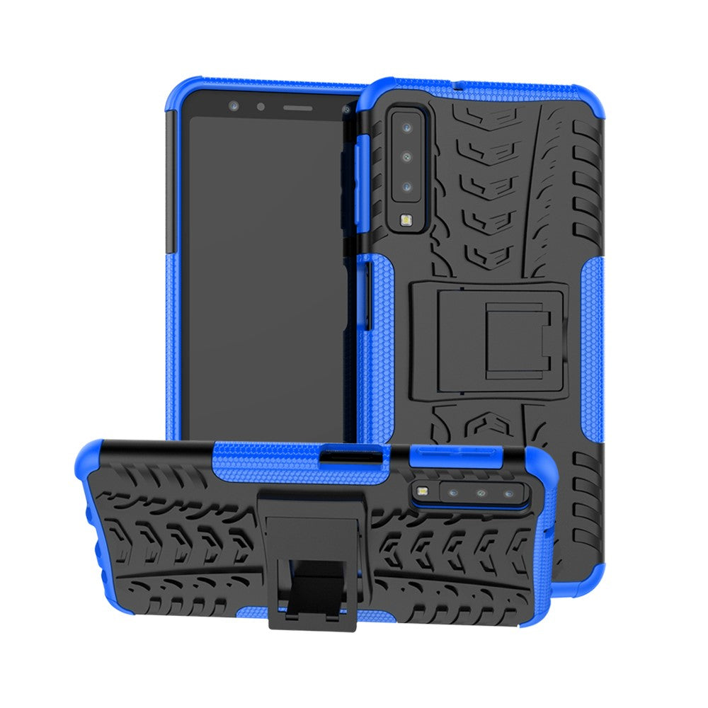 Outdoor Case für Samsung Galaxy A7 (2018) Tire Rutschfest Kickstand