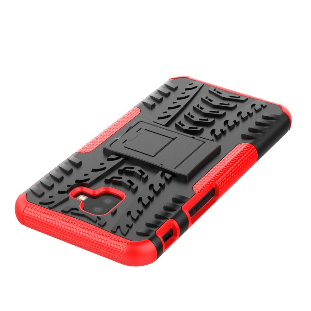 Outdoor Case Tire Rutschfest Kickstand Reifen Hülle für Samsung Galaxy J6+ 2018