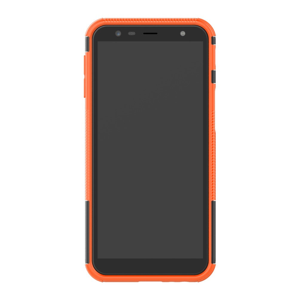 Outdoor Case Tire Rutschfest Kickstand Reifen Hülle für Samsung Galaxy J6+ 2018