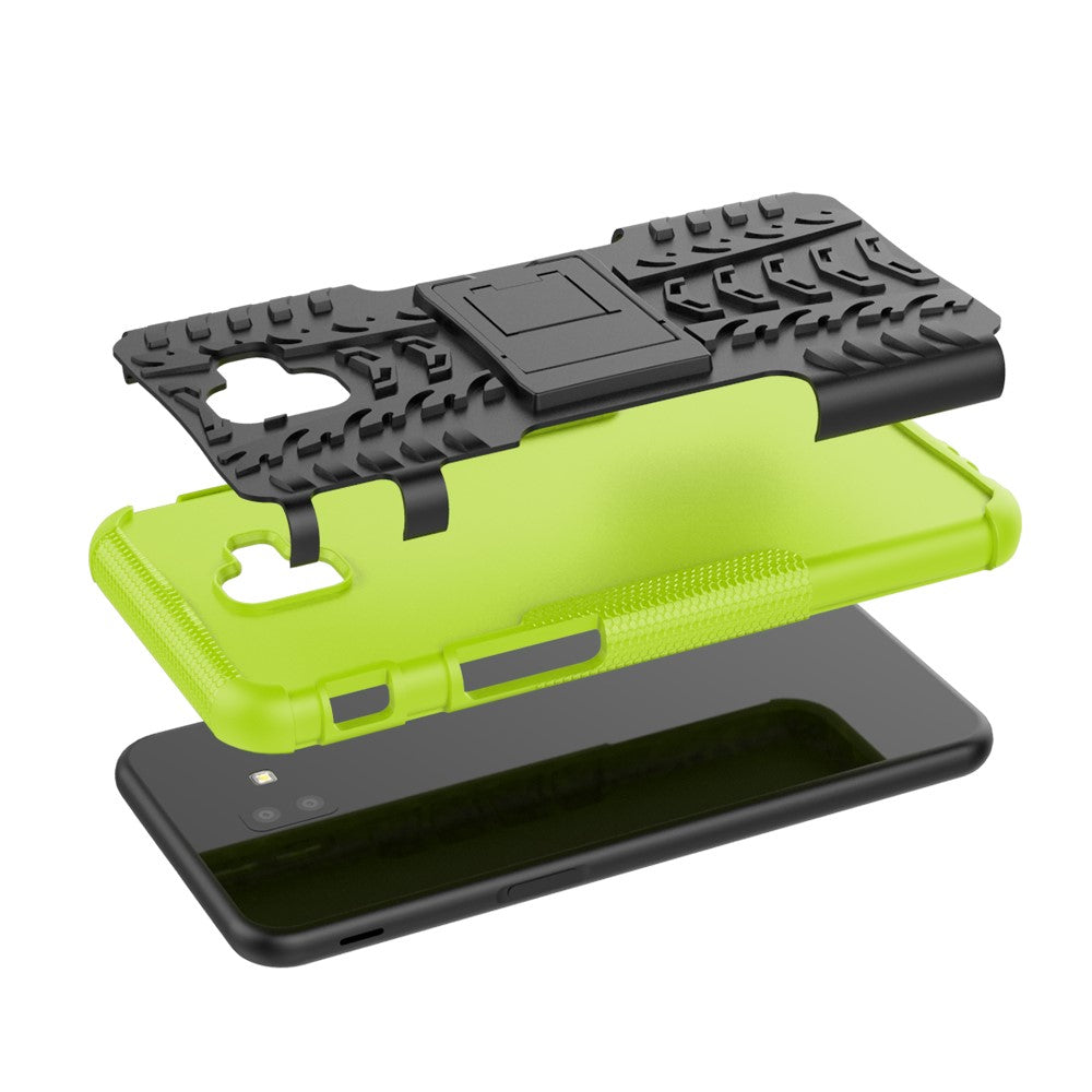 Outdoor Case Tire Rutschfest Kickstand Reifen Hülle für Samsung Galaxy J6+ 2018