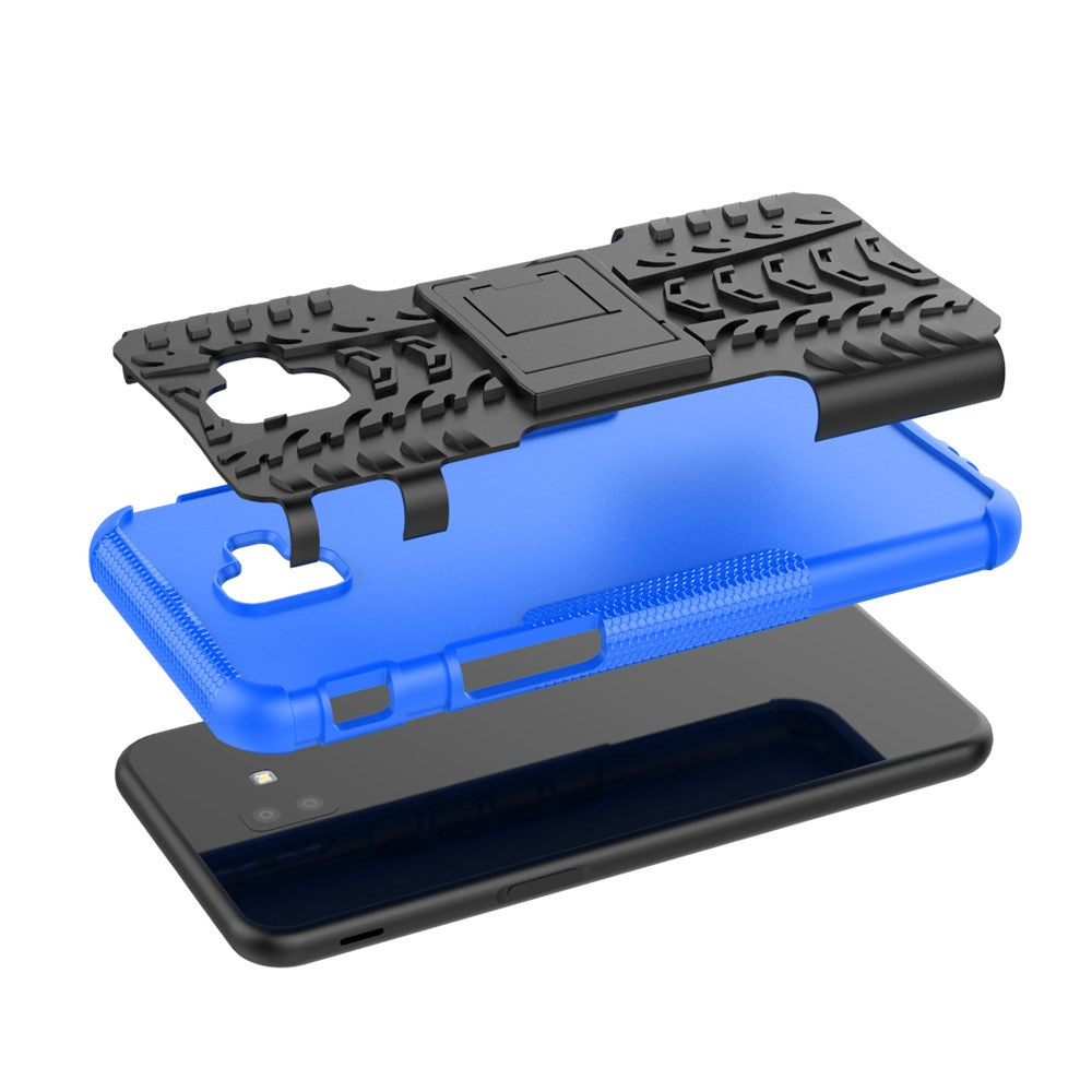 Outdoor Case Tire Rutschfest Kickstand Reifen Hülle für Samsung Galaxy J6+ 2018