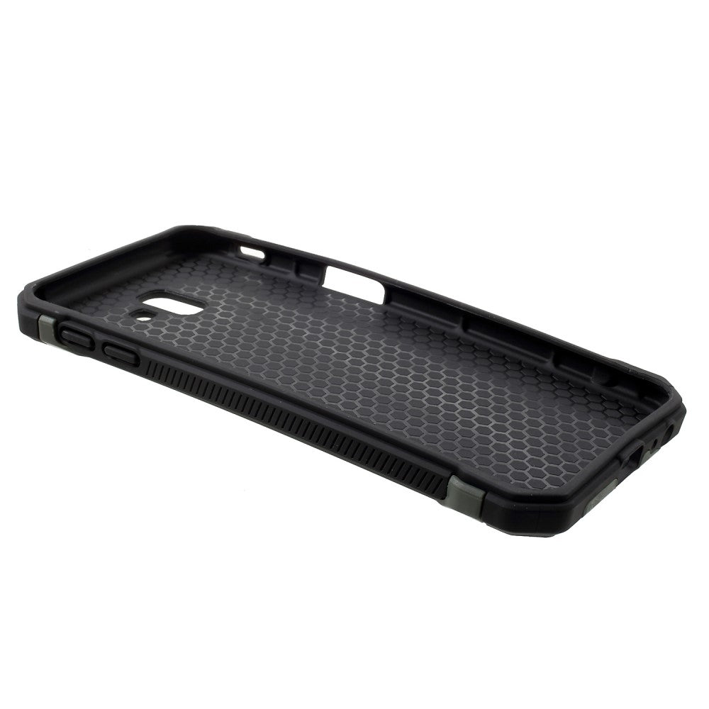 Outdoor Case für Samsung Galaxy J6+ (2018) TPU Hybrid Camouflage