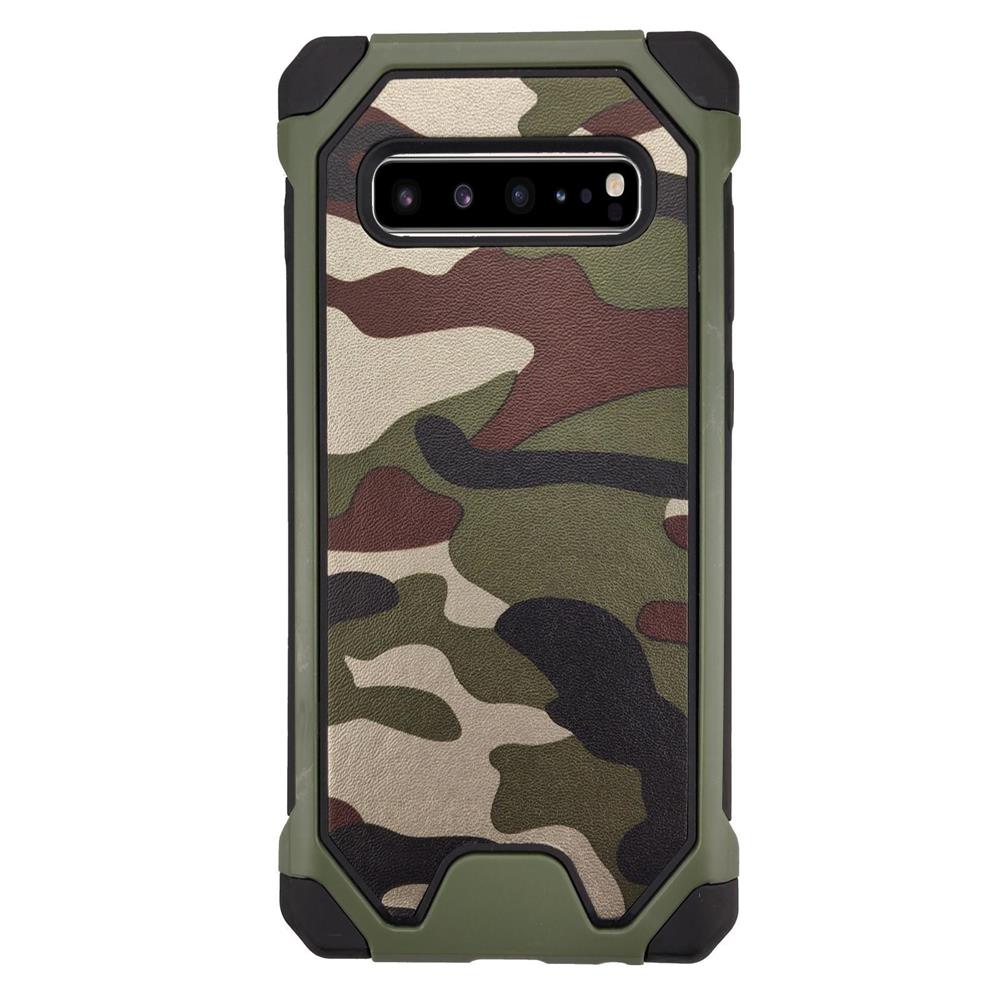Outdoor Case für Samsung Galaxy S10+ TPU Hybrid Camouflage
