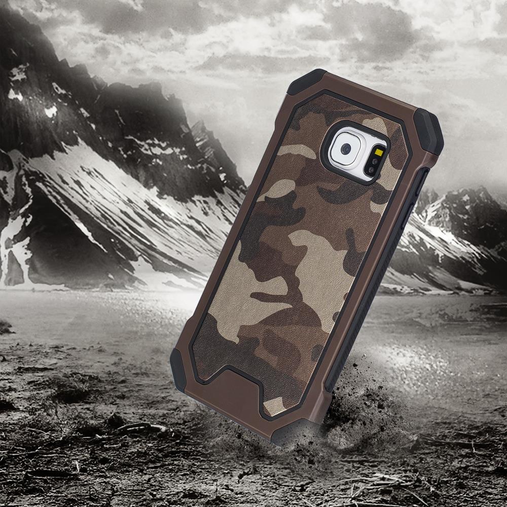 Outdoor Case für Samsung Galaxy S6 Edge TPU Hybrid Camouflage
