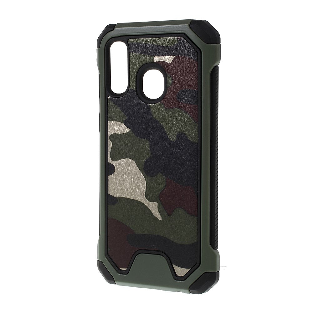 Outdoor Case für Samsung Galaxy A40 TPU Hybrid Camouflage