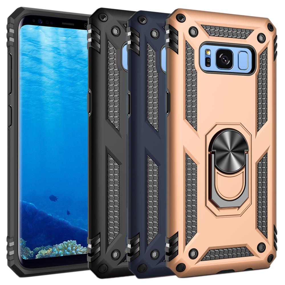 Outdoor Case für Samsung Galaxy S8 TPU Hybrid Sergeant Armor Metall Ring Hülle