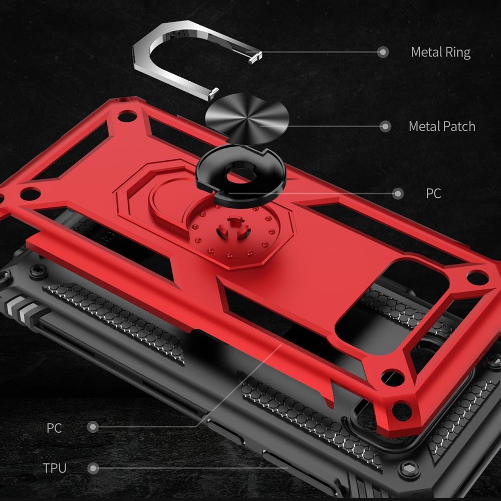 Outdoor Case für Samsung Galaxy S8+ TPU Hybrid Sergeant Armor Metall Ring Hülle
