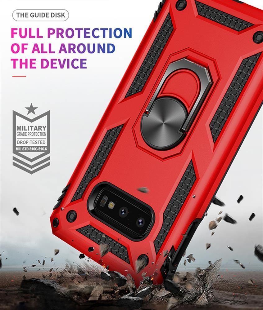 Outdoor Case für Samsung Galaxy S10e TPU Hybrid Sergeant Armor Metall Ring Hülle