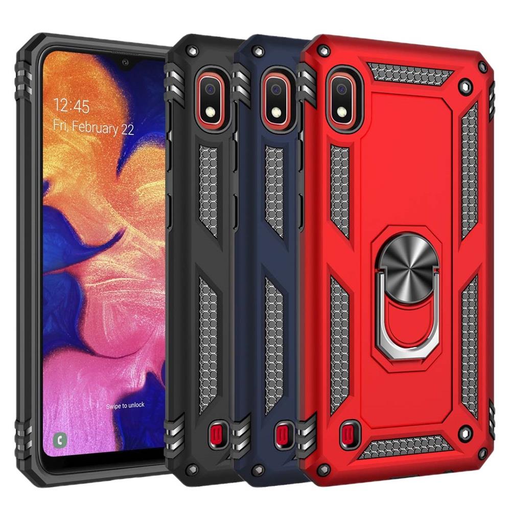 Outdoor Case für Samsung Galaxy A10 TPU Hybrid Sergeant Armor Metall Ring Hülle