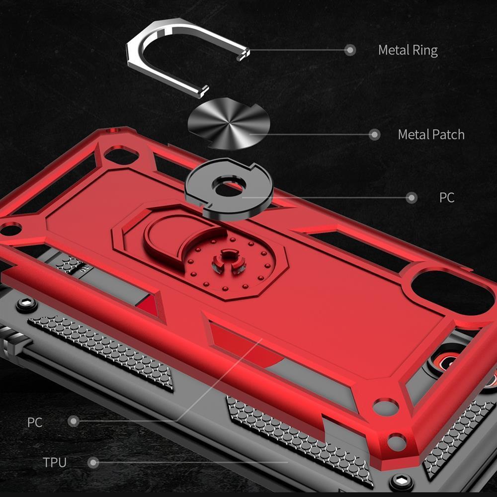 Outdoor Case für Samsung Galaxy A10 TPU Hybrid Sergeant Armor Metall Ring Hülle