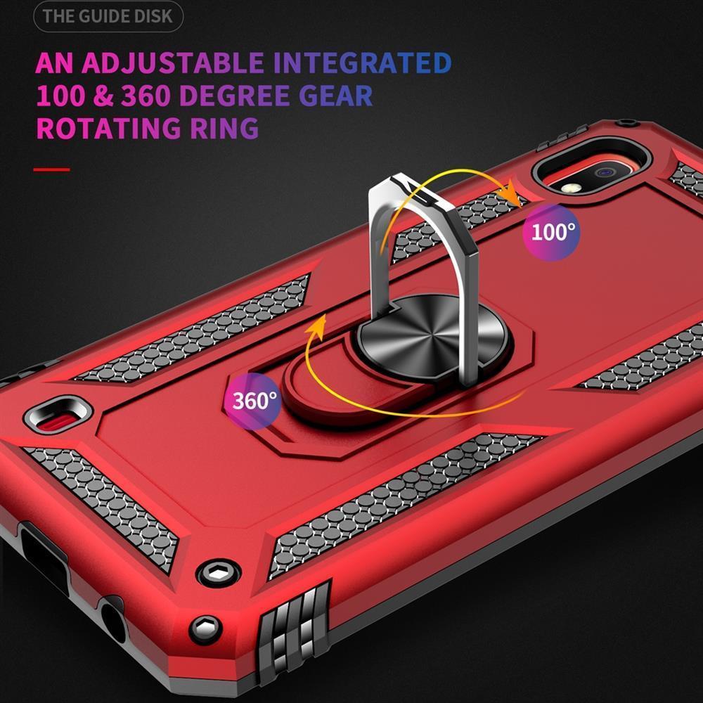 Outdoor Case für Samsung Galaxy A10 TPU Hybrid Sergeant Armor Metall Ring Hülle