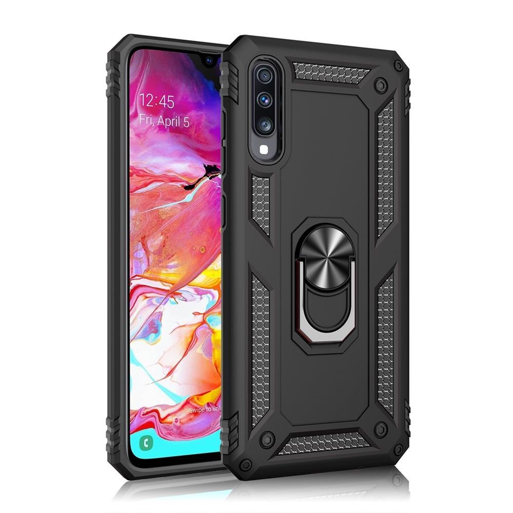Outdoor Case für Samsung Galaxy A70 TPU Hybrid Sergeant Armor Metall Ring Hülle