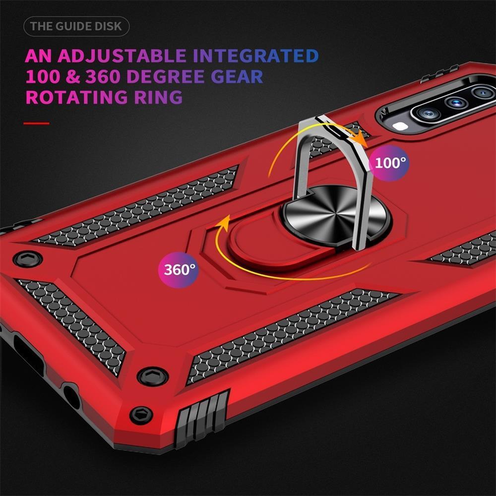 Outdoor Case für Samsung Galaxy A70 TPU Hybrid Sergeant Armor Metall Ring Hülle