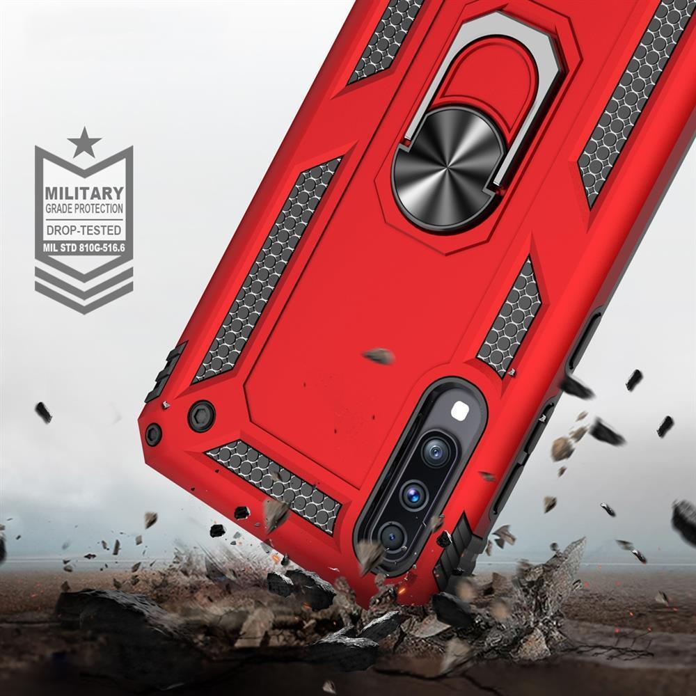 Outdoor Case für Samsung Galaxy A70 TPU Hybrid Sergeant Armor Metall Ring Hülle