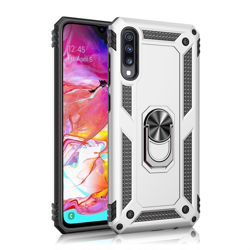 Outdoor Case für Samsung Galaxy A70 TPU Hybrid Sergeant Armor Metall Ring Hülle