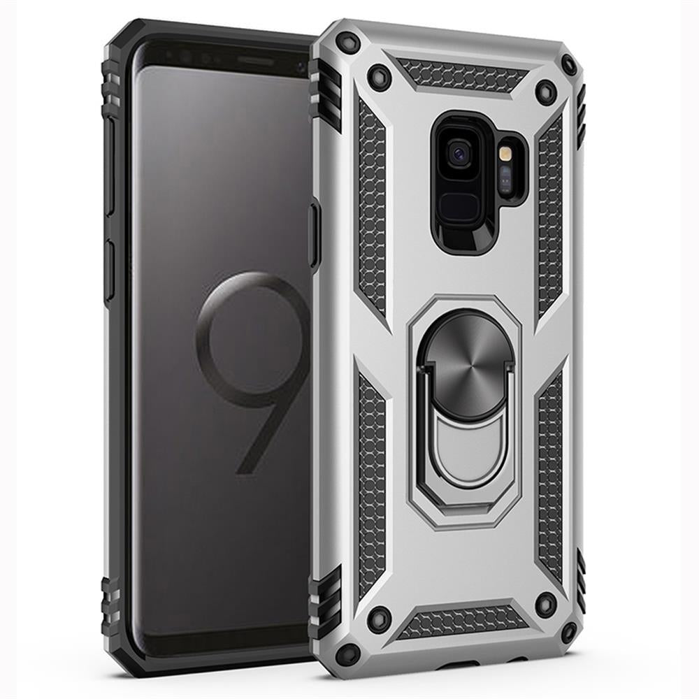 Outdoor Case für Samsung Galaxy S9 TPU Hybrid Sergeant Armor Metall Ring Hülle