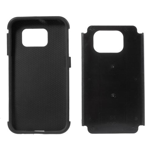Outdoor Case für Samsung Galaxy S6 Edge G925 Silikon Hybrid Football Grain