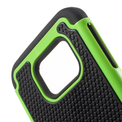 Outdoor Case für Samsung Galaxy S6 Edge G925 Silikon Hybrid Football Grain