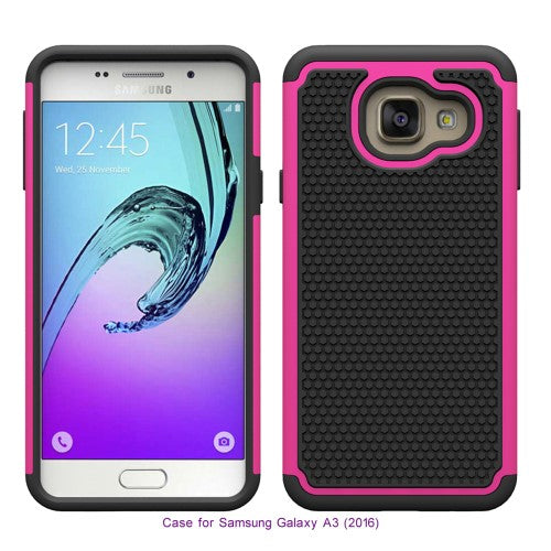Outdoor Case für Samsung Galaxy A3 A310F (2016) Silikon Hybrid Football Grain