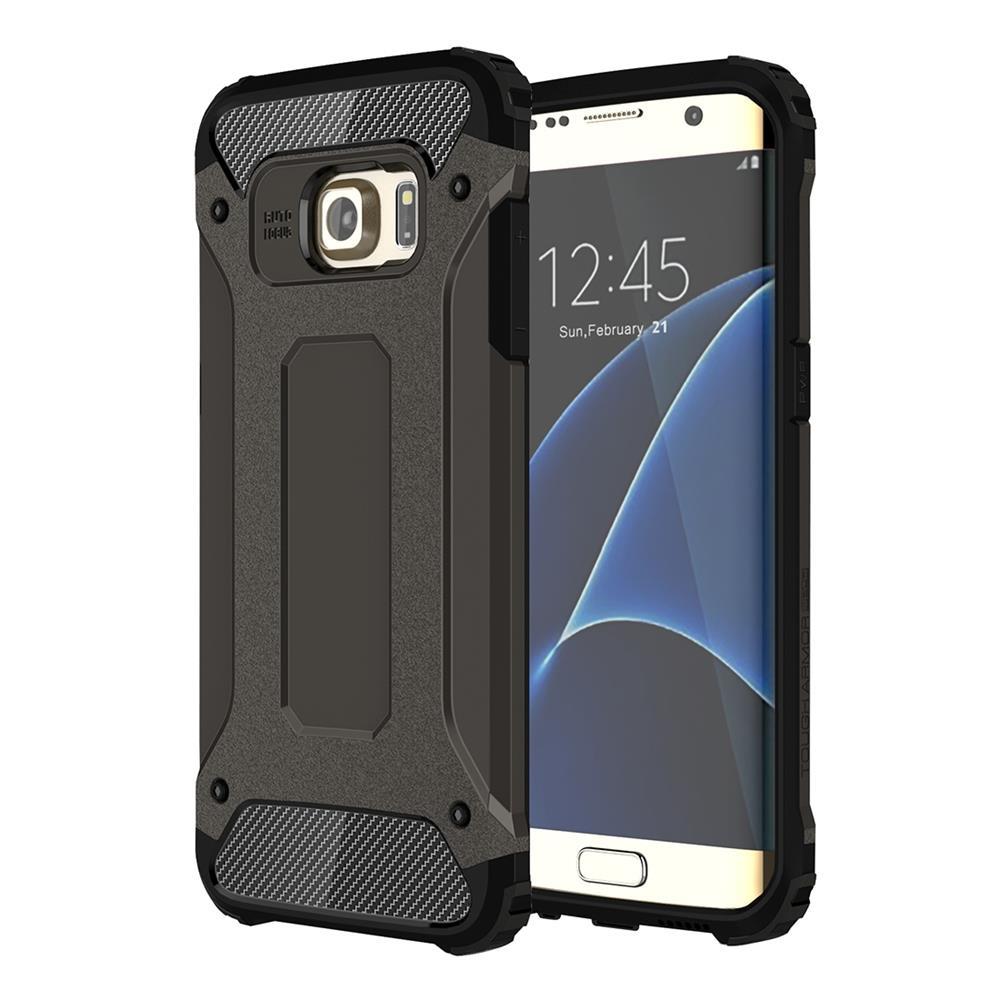 Samsung Galaxy S7 Edge G935 TPU PC Outdoor Case Hybrid Carbon Look Schutz Hülle