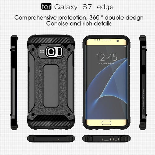 Samsung Galaxy S7 Edge G935 TPU PC Outdoor Case Hybrid Carbon Look Schutz Hülle