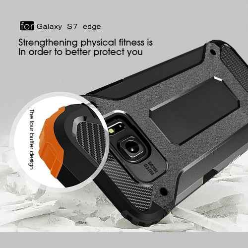 Samsung Galaxy S7 Edge G935 TPU PC Outdoor Case Hybrid Carbon Look Schutz Hülle
