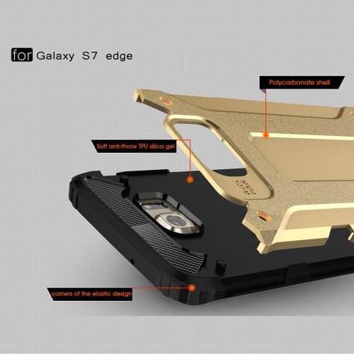 Samsung Galaxy S7 Edge G935 TPU PC Outdoor Case Hybrid Carbon Look Schutz Hülle